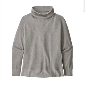 Patagonia Womens Waffle Pullover Turtleneck, Size Medium, Grey
